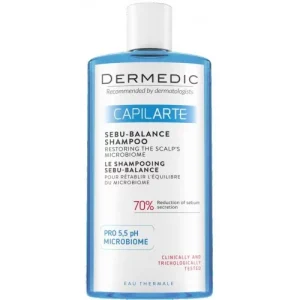 dermedic capilarte shampooing sebu-balance pour cheveux gras 300ml