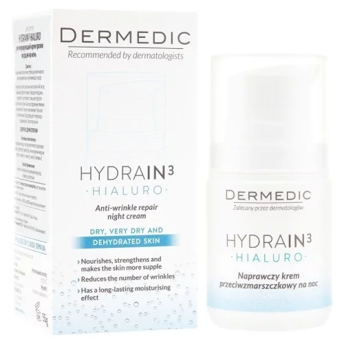dermedic hydrain 3 creme anti-age nuit