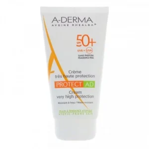 a-derma protect ad creme tres haute protection spf 50+ sans parfum 150 ml