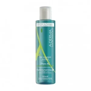 a-derma phys-ac gel moussant purifiant 200ml
