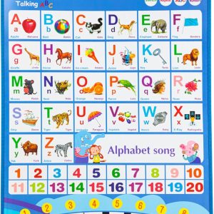 Affiche éducative interactive Montessori chiffres et musique pour enfants