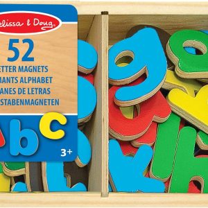 Aimants alphabet en bois Melissa & Doug : outil Montessori pour apprendre l&rsquo;alphabet