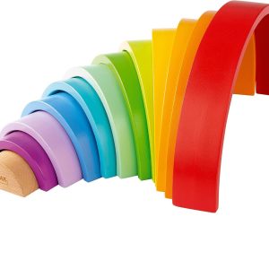 Arc-en-ciel Montessori Woomax ColorBaby XL en bois pour enfants +18 mois