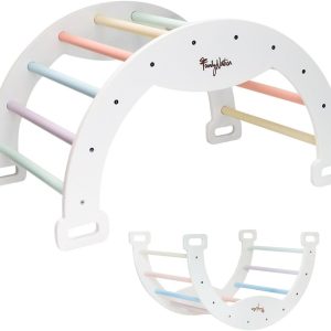 Arche Montessori bébé Cotton Candy : balançoire et escalade pour enfants 1+ ans
