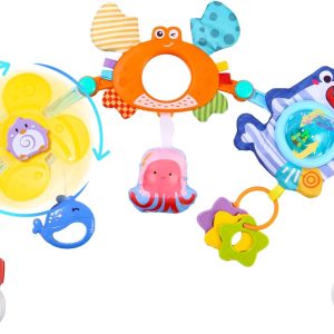 Arche d&rsquo;Éveil Montessori pour Bébés 0-3 Ans : Jouet Ajustable pour Poussettes