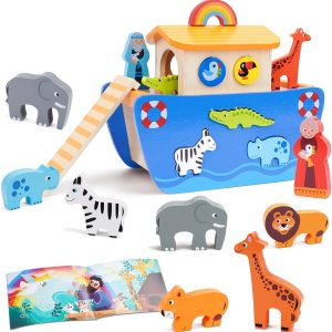 Arche de Noé Montessori : Jouet en bois pour enfants de 1 à 3 ans