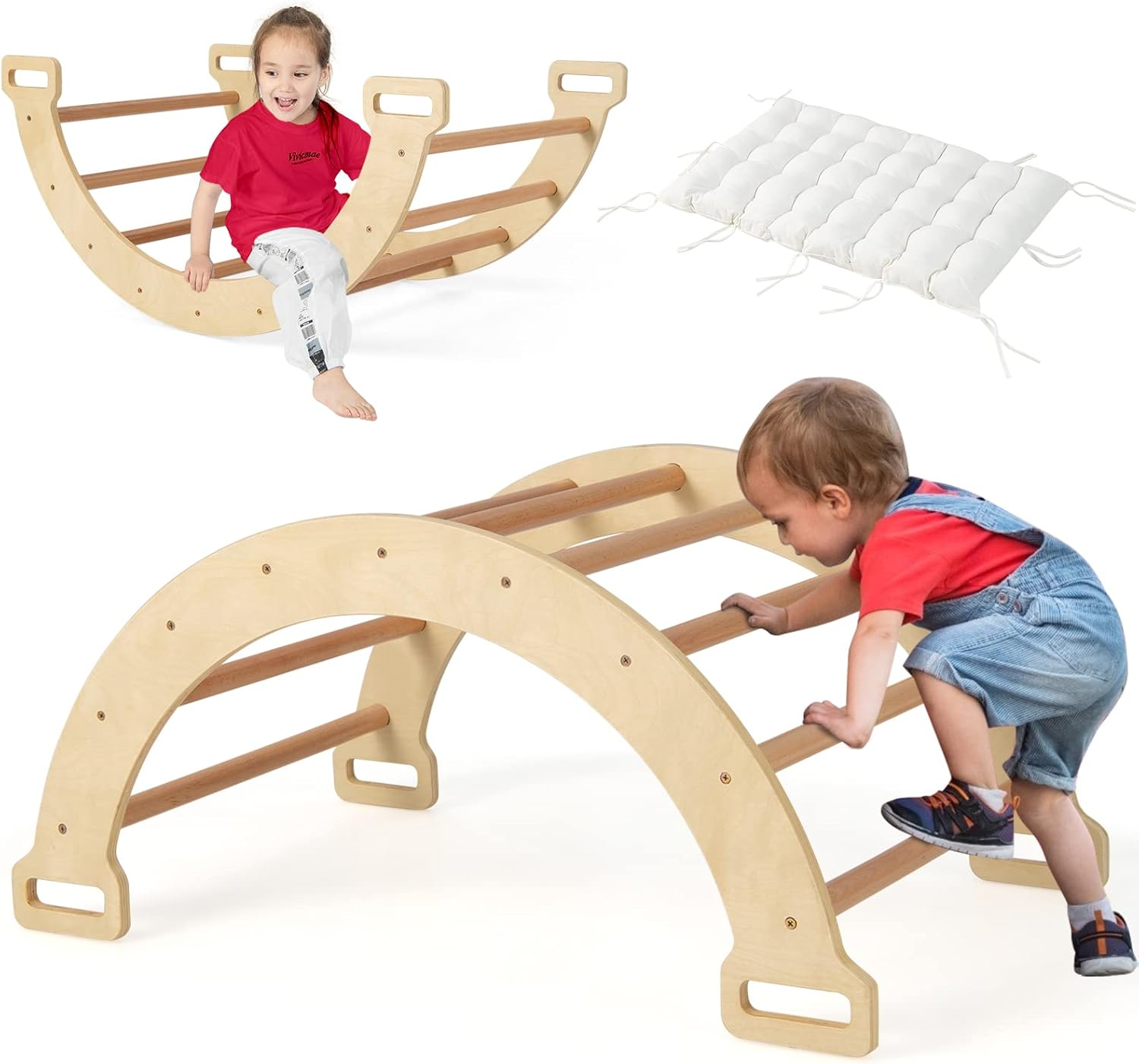 Arche d’escalade Montessori 2 en 1 pour enfant