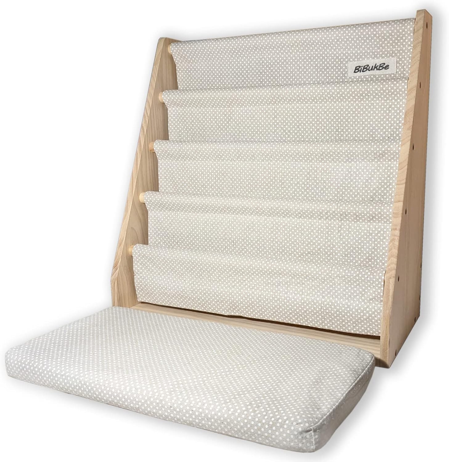 Bibliothèque Montessori BiBukBe en bois de pin pour enfants