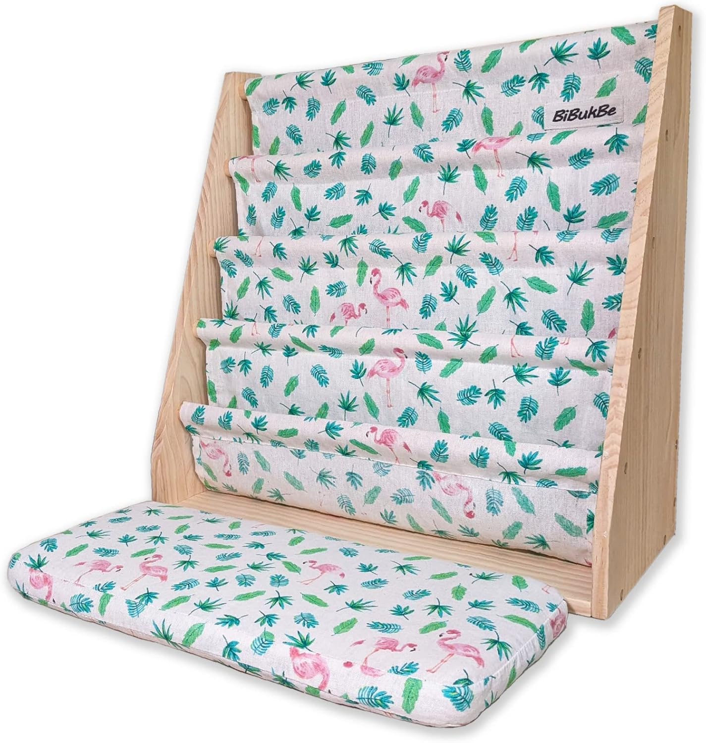 Bibliothèque Montessori BiBukBe en bois de pin pour enfants – Image 3