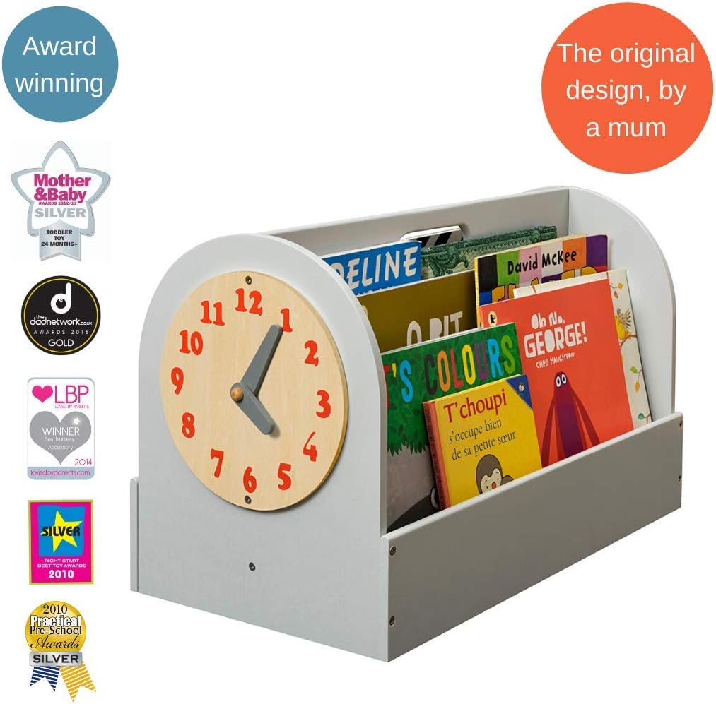 Bibliothèque Montessori Grise pour Enfants 3-10 ans – Boîte à Livres Écoresponsable – Image 2