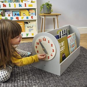 Bibliothèque Montessori Grise pour Enfants 3-10 ans – Boîte à Livres Écoresponsable