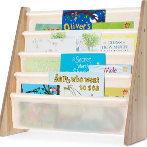 Bibliothèque Montessori Livivo : rangement coloré et sécurisé pour livres d&rsquo;enfants