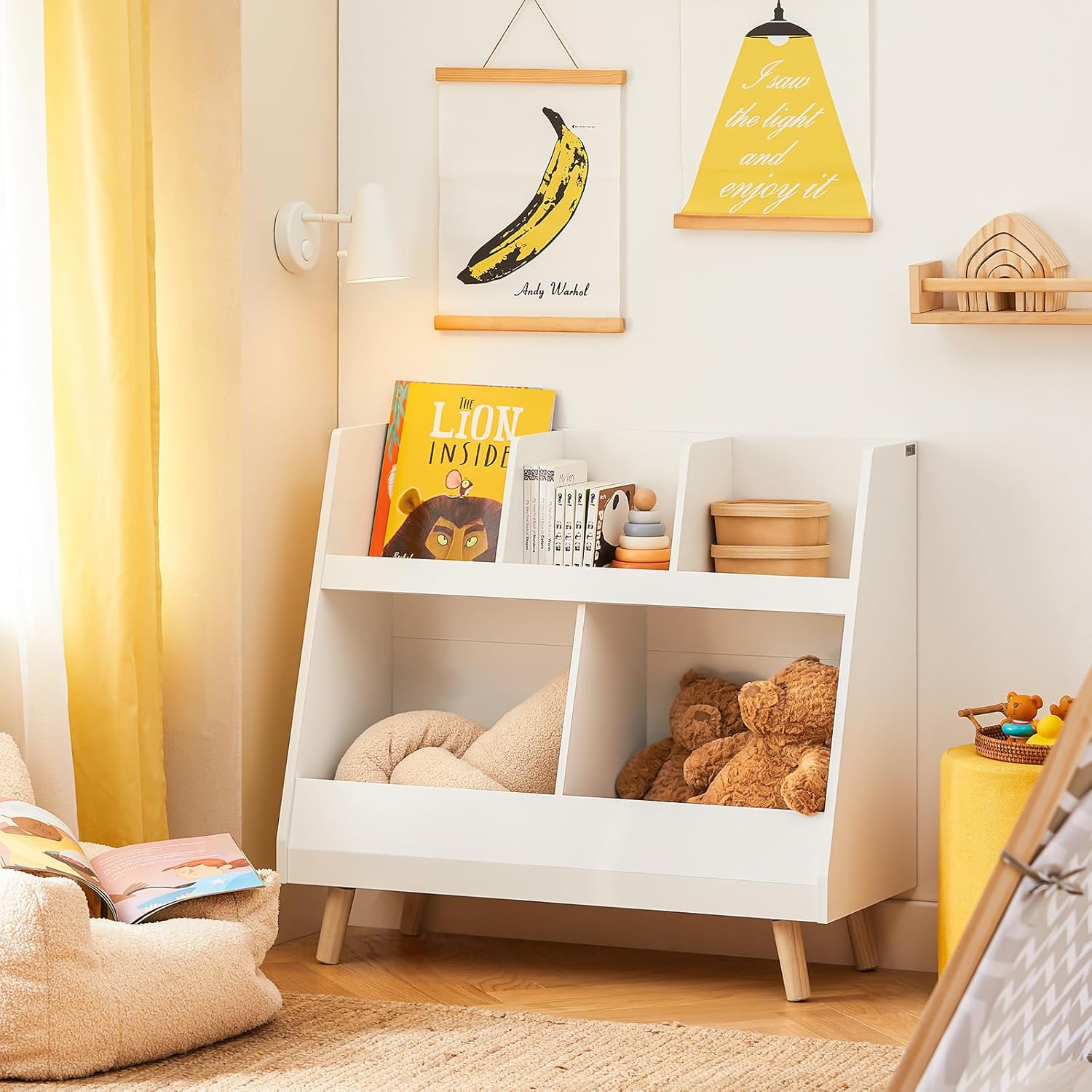 « Bibliothèque Montessori SoBuy pour Enfants : Rangement de Jouets et Livres » – Image 2