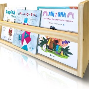 Bibliothèque Montessori en Bois Massif pour Rangement et Apprentissage des Enfants