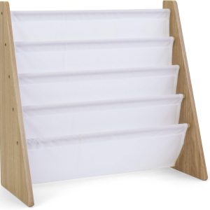 Bibliothèque Montessori pour enfants Humble Crew 4 niveaux, naturel/blanc