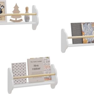 Bibliothèque Montessori pour enfants WOLTU : rangement optimal avec 3 tablettes