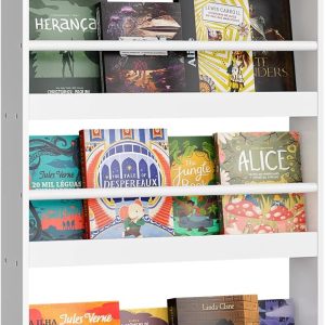 Bibliothèque enfant Montessori Forehill avec 4 étagères pour rangement des jouets