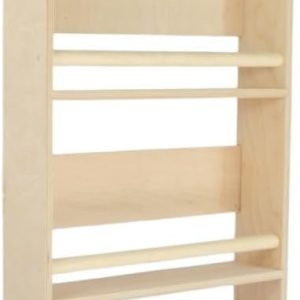 Bibliothèque murale Montessori SWEETME pour enfants : 4 étagères pour livres et jeux