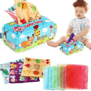 Boîte à mouchoirs Montessori : jouet sensoriel éducatif pour bébé