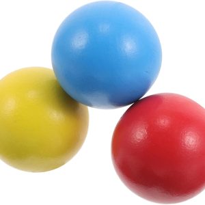 Boules de croquet en bois pour enfants – set de 3