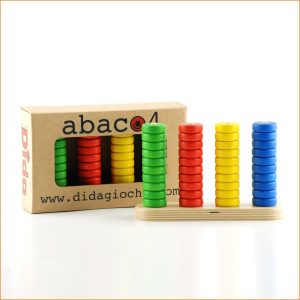 Boulier Montessori en bois pour apprentissage des mathématiques