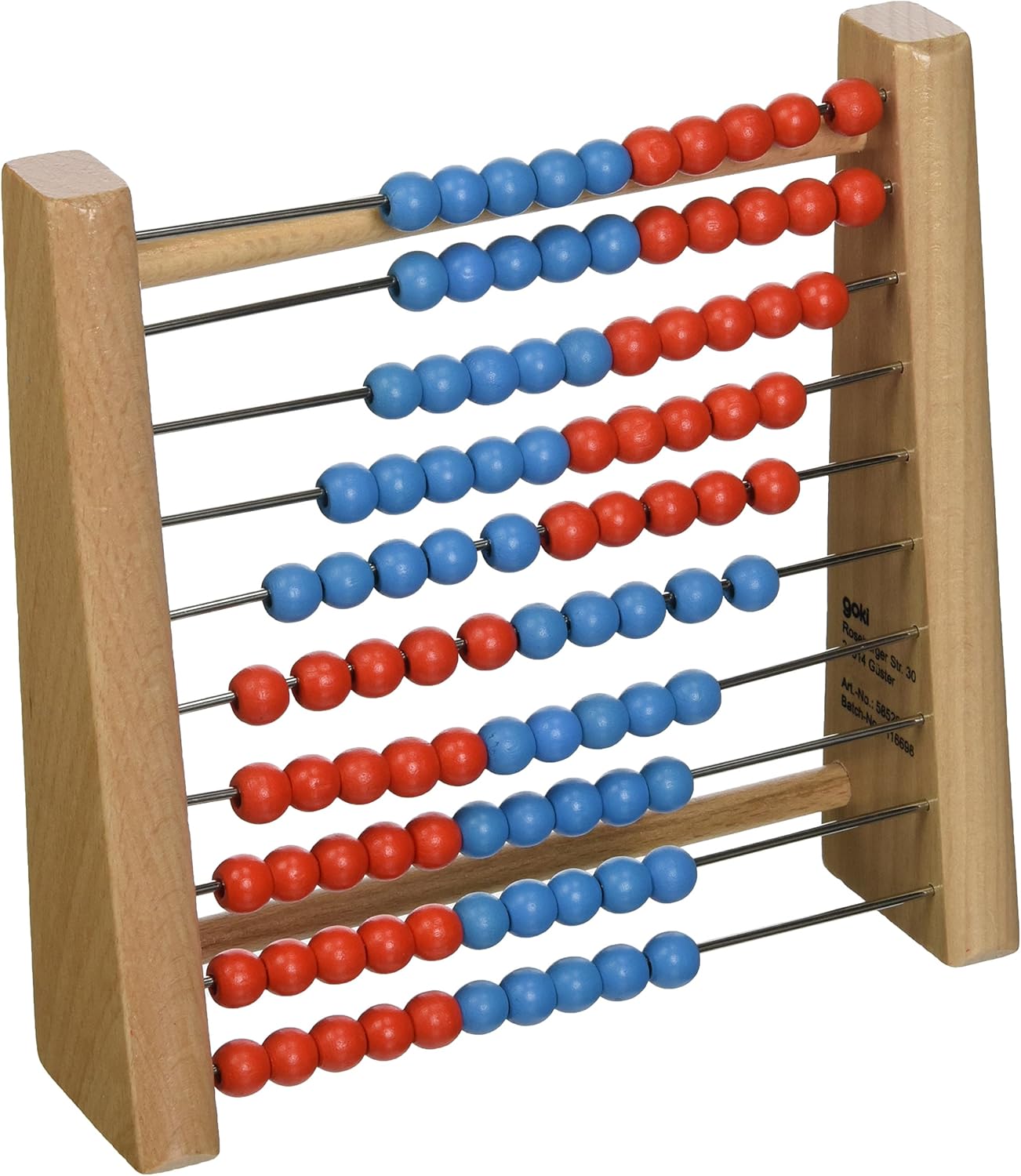 Boulier en bois Goki pour bébé et développement Montessori