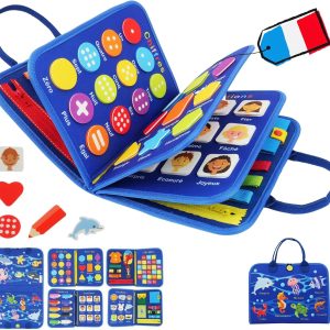 Busy Board Montessori : Jouet Éducatif Sensoriel 9-en-1 pour Enfants de 2 à 5 ans