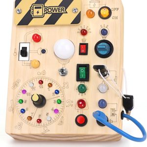 Busy Board Montessori : jouet sensoriel en bois pour bébé et jeune enfant