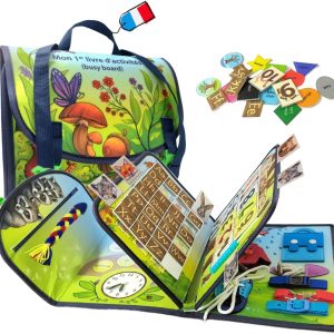 Busy board Montessori Nuwaytoys : activités éducatives thématiques pour enfants de 2 à 6 ans