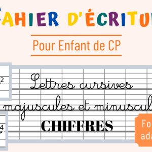 Cahier d&rsquo;Apprentissage Montessori CP : Maîtriser l&rsquo;Alphabet et les Chiffres