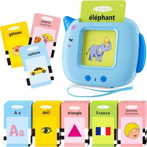 Carte flash parlante Montessori : jeu éducatif pour l&rsquo;apprentissage de l&rsquo;alphabet dès 12 mois