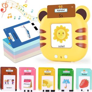 Cartes Flash Parlantes Montessori : Apprendre l&rsquo;Alphabet et les Couleurs pour Enfants