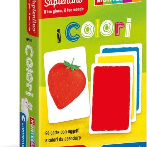 Cartes de couleurs Montessori Clementoni pour enfants de 2 ans – Jeu éducatif Made in Italy