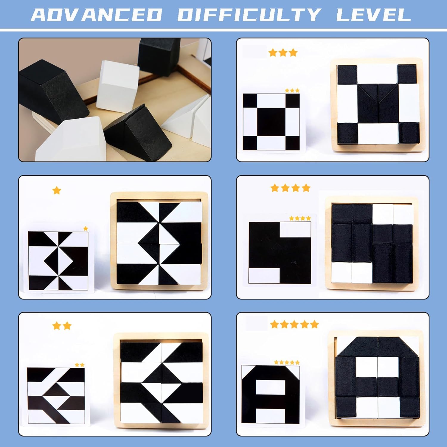 Casse-tête Montessori 3D : Blocs de construction et formes géométriques pour enfants – Image 2