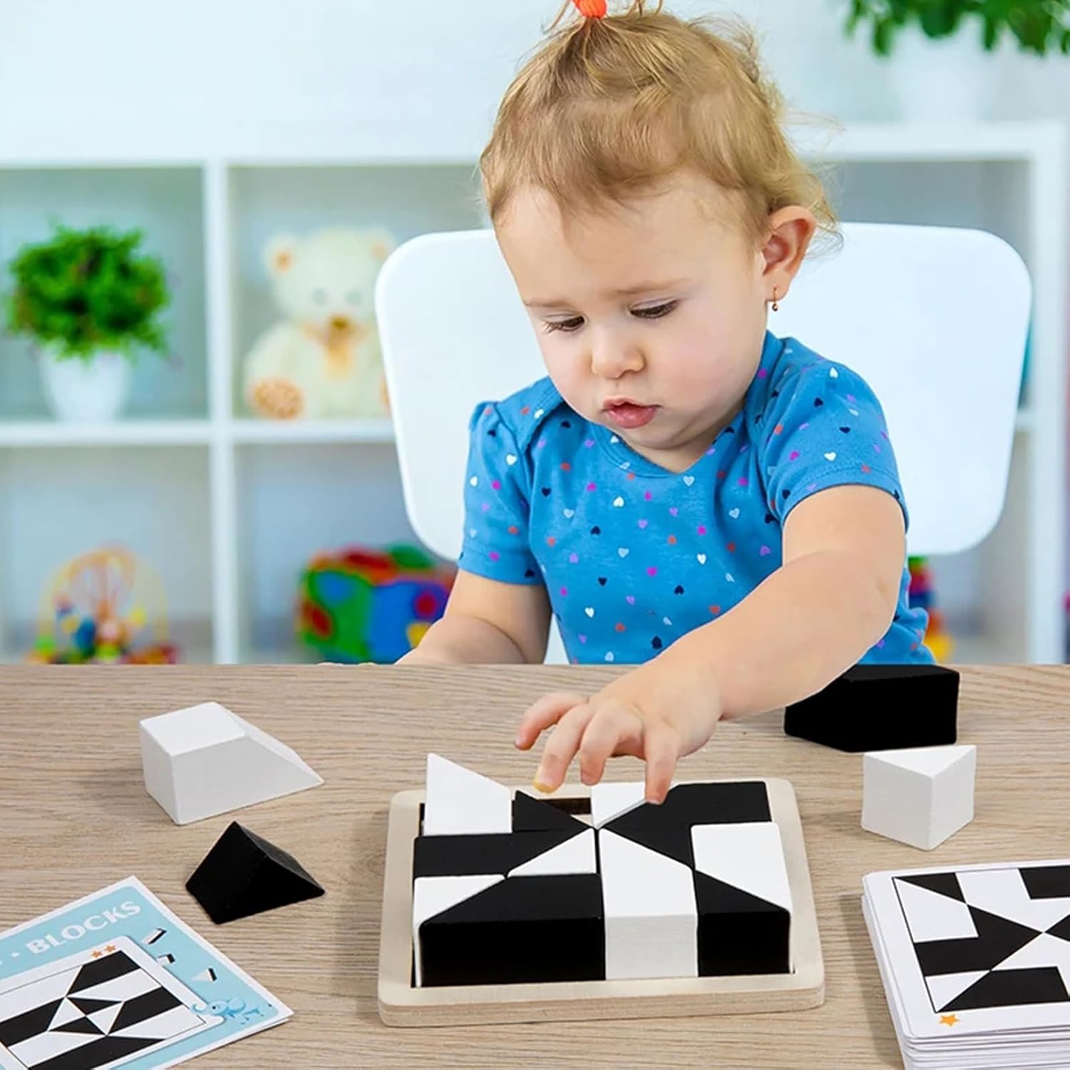 Casse-tête Montessori 3D : Blocs de construction et formes géométriques pour enfants – Image 3