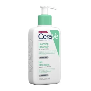 cerave gel moussant peaux normales à grasses 236ml