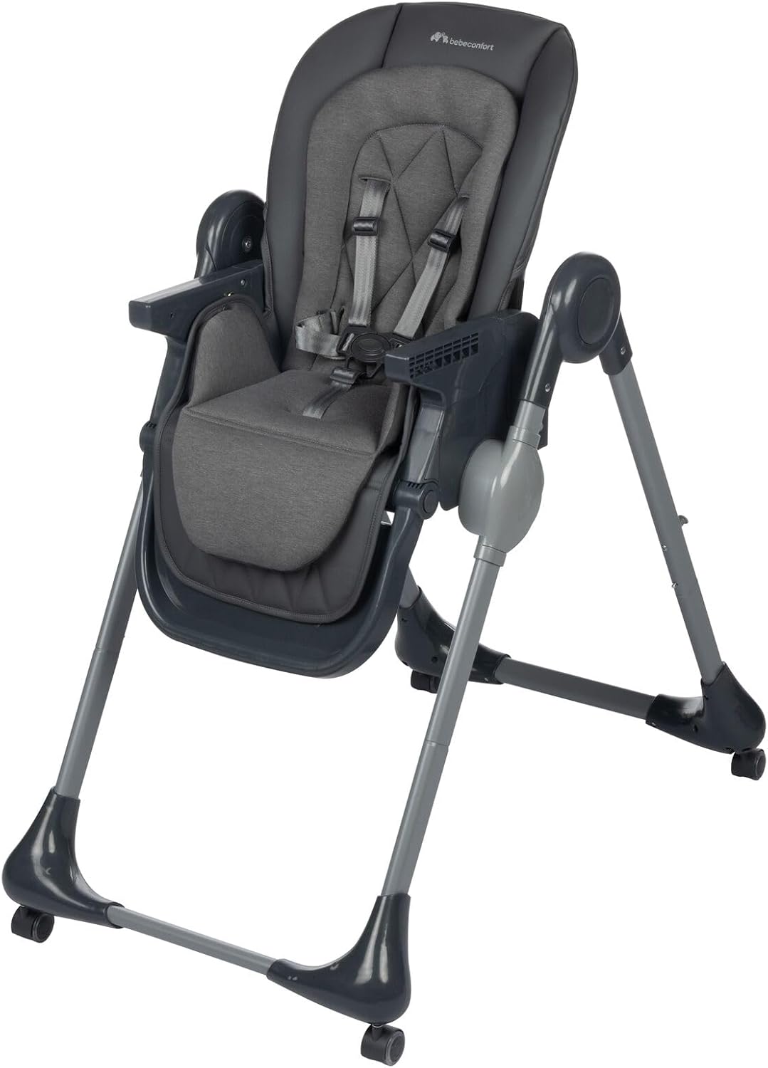 Chaise Haute Montessori Bebeconfort Olea 0-3 ans Mineral Graphite : Ajustable et Facile à Nettoyer – Image 3