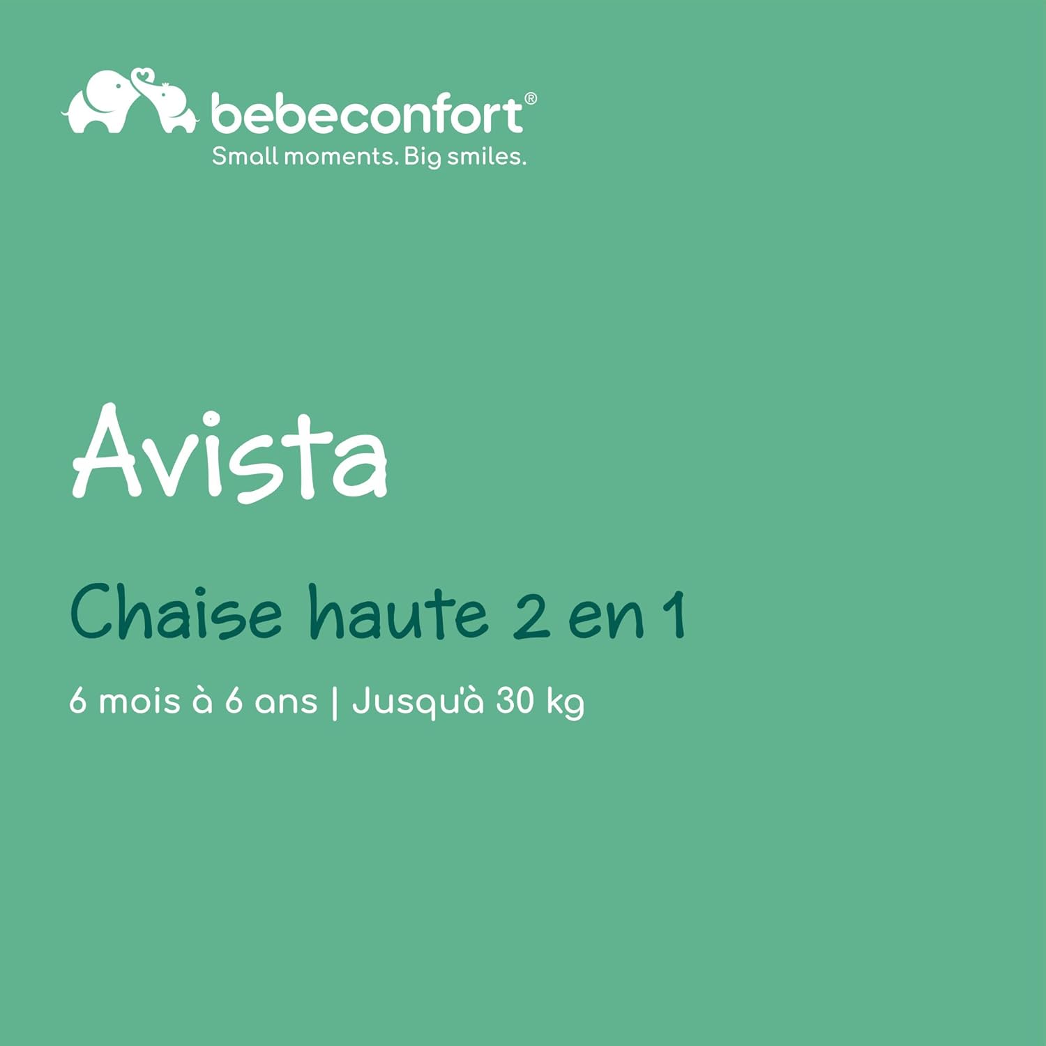 Chaise haute 2 en 1 Montessori Bebeconfort Avista : de bébé à enfant – Image 2