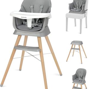 Chaise haute Montessori 6 en 1 Ezebaby : multifonctionnelle dès 6 mois