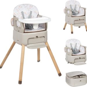 Chaise haute bébé 4 en 1 Montessori Leogreen : légère, pliable et multifonctionnelle