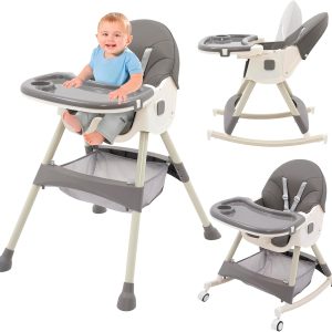 Chaise haute bébé évolutive 3 en 1 Arkyomi : Montessori et pratique