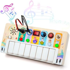 Clavier piano enfant Sleamako : jouet Montessori avec lumières LED pour apprendre la musique