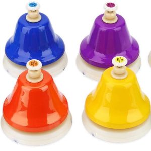 Cloches à main colorées 8 notes pour enfants et activités familiales
