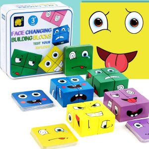 Cubes de Construction Montessori : Jouets Éducatifs Sensoriels pour Enfants de 3 à 12 Ans
