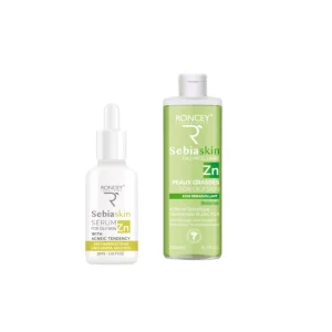 Roncey coffret sebiaskin serum skin zn 30ml+ Eau micellaire 250ml  (offert)