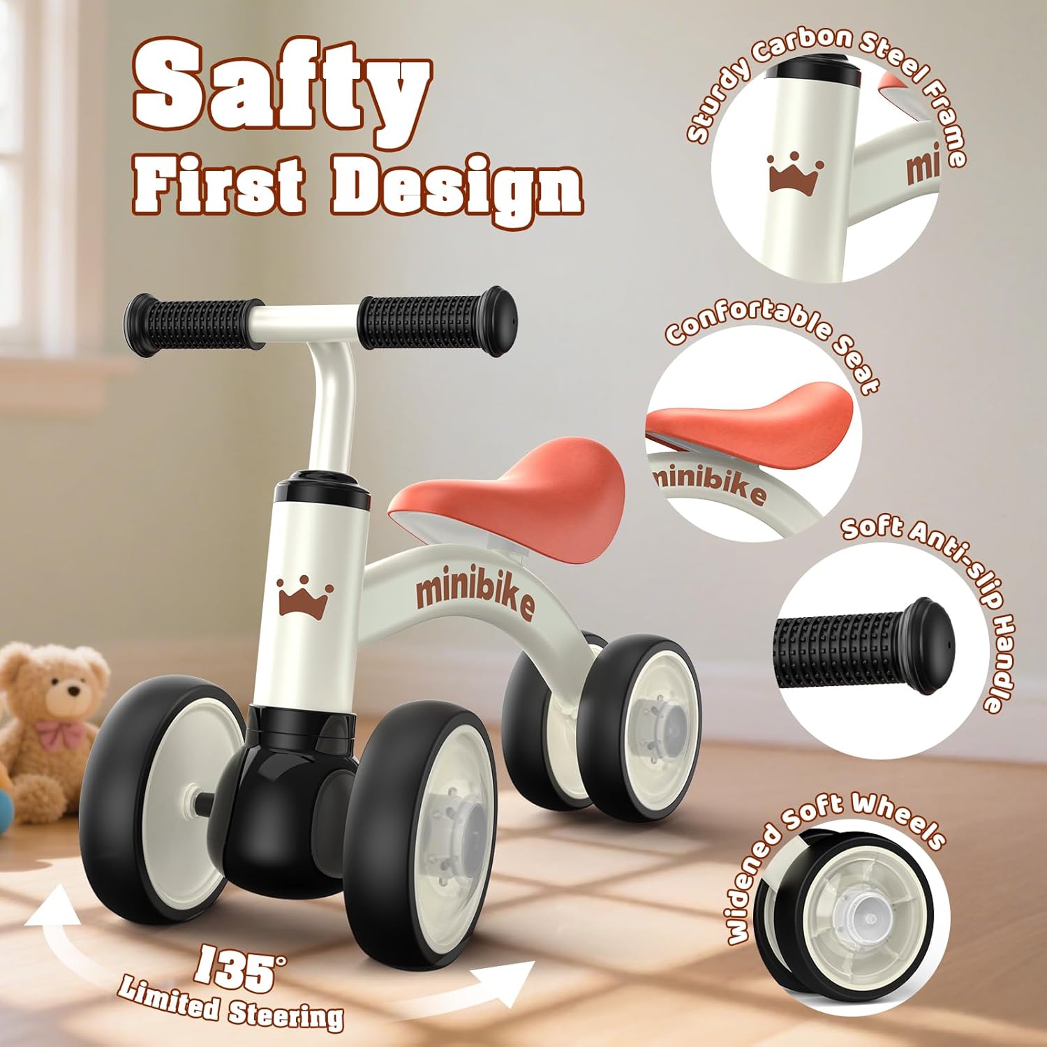 Draisienne évolutive bébé 1-2 ans avec roues lumineuses – Image 3