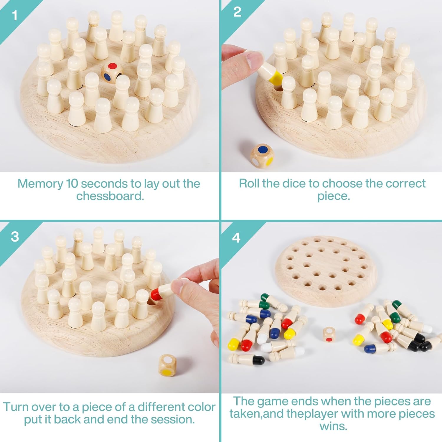 Échecs de mémoire Montessori ZLPBAO pour enfants de 3 à 6 ans – Image 3