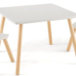Ensemble Montessori table et chaises en bois pour enfants 3-6 ans – Lifezeal