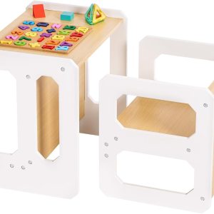Ensemble Table et Chaises Montessori 3 en 1 pour Enfants Yorbay