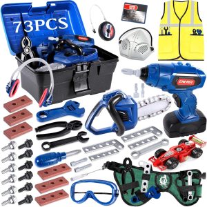 Ensemble de jeu d’outils pour enfants Montessori AOUVT 73 Pcs